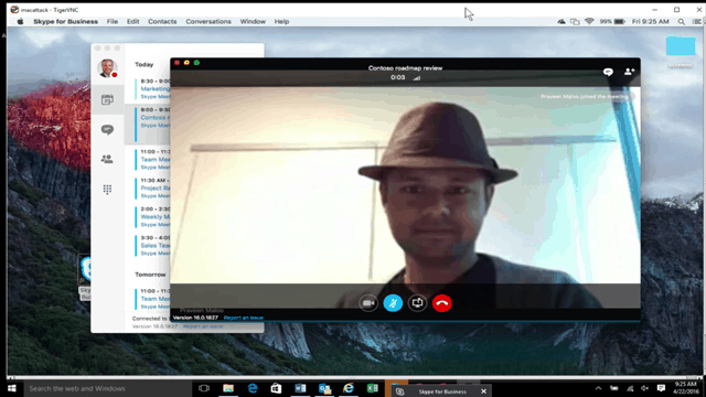 skype for business for mac client with sierra (10.12.6)